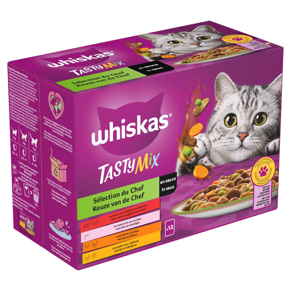 Whiskas Pouch Adult Saus Selectie Van De Chef Mp 12x85gr DekaTuin