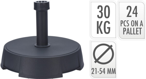 PARASOLVOET 30KG ANTRACIET