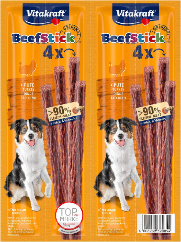 VITAKRAFT Beef-stick kalkoen 4st