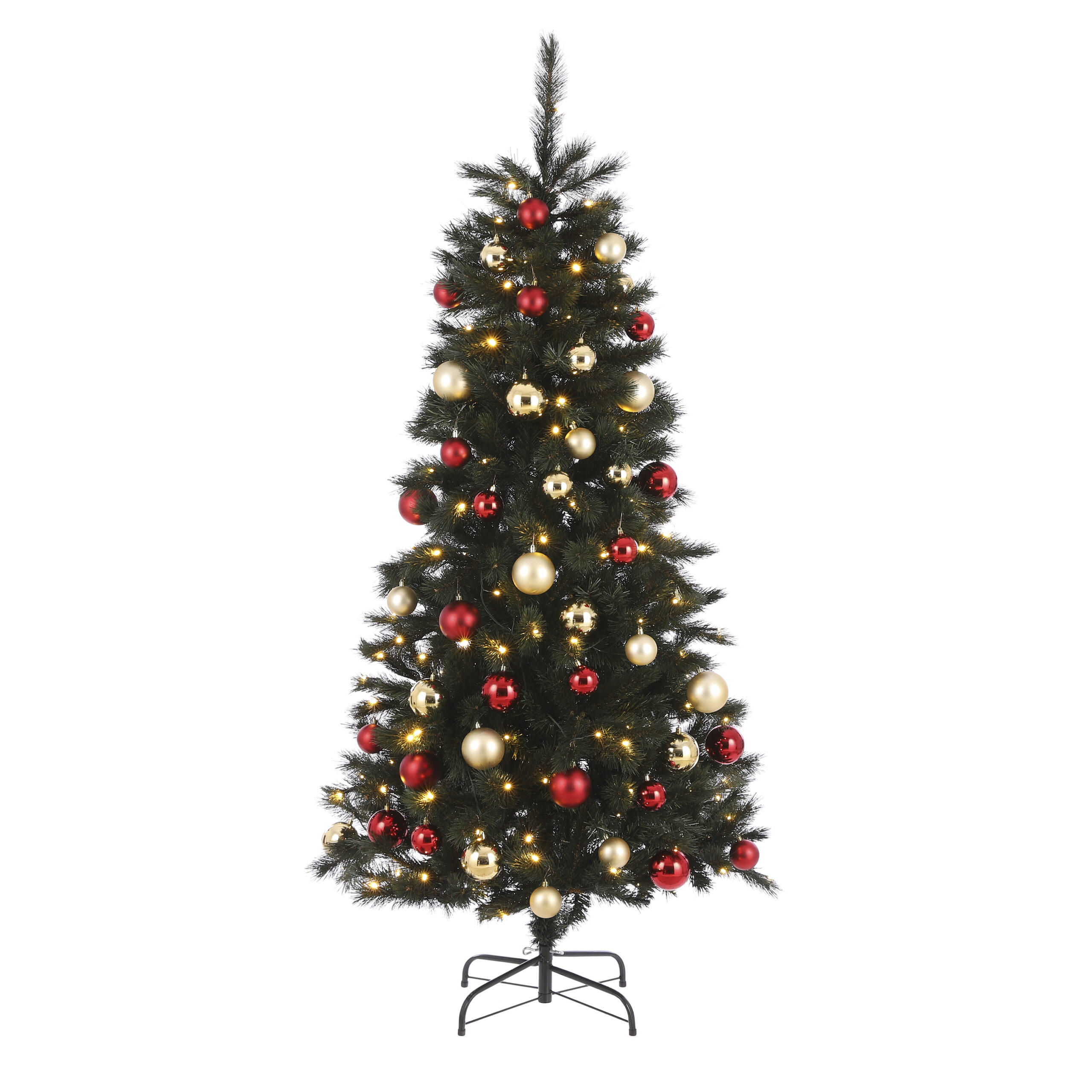 BLACK BOX Kerstboom voss 140l d99h185cm rood