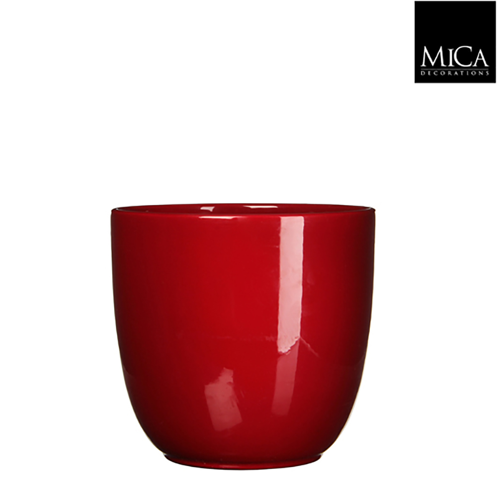 Pot tusca d22.5h20cm d.rood glans