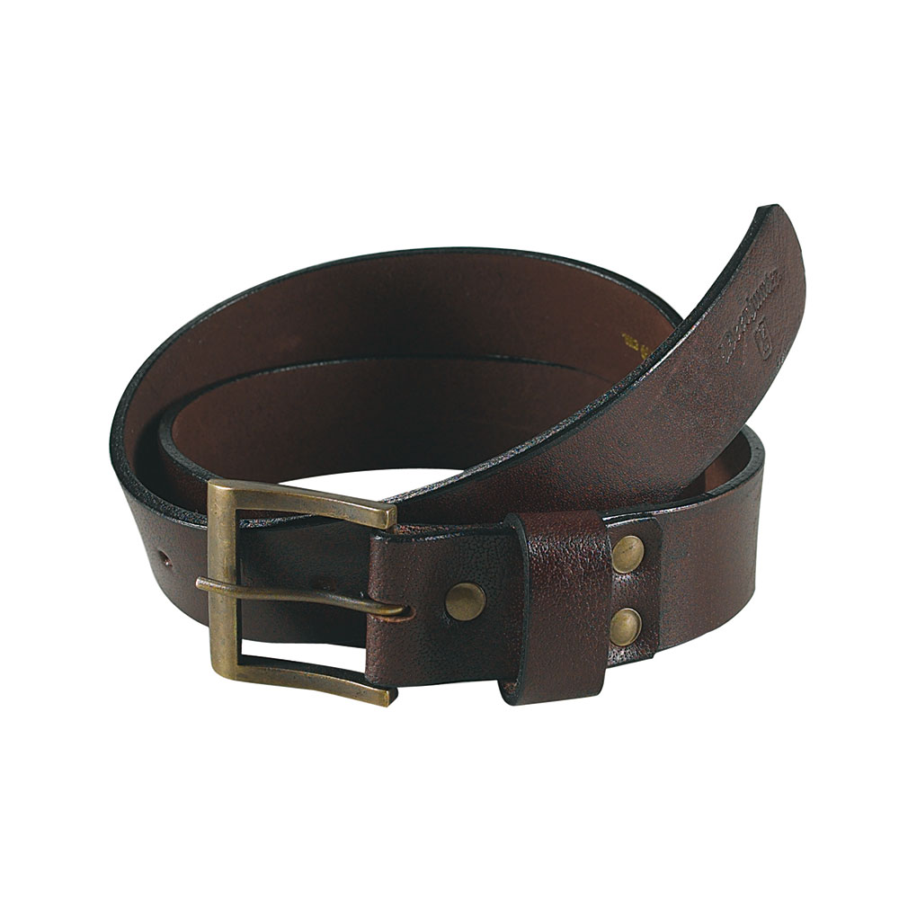 Leather Belt, 4 cm (W) Brown 110 cm