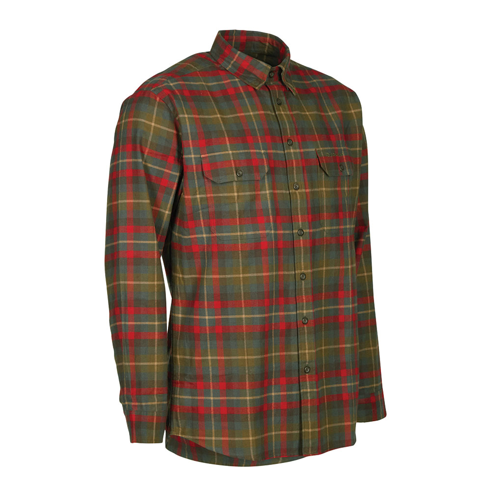 Marlon Shirt L/S Green checkered 45/46