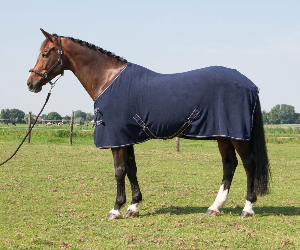 Fleecedeken 195/Deluxe/zonder/hals navy 195