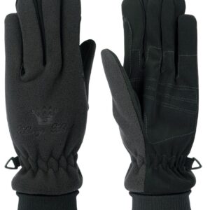 Handschoenen fleece ademend/waterdicht zwart l