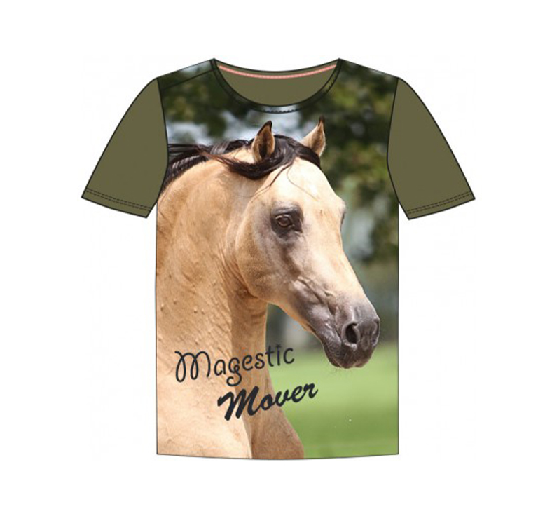 Red horse shirt Horsy groen maat 152