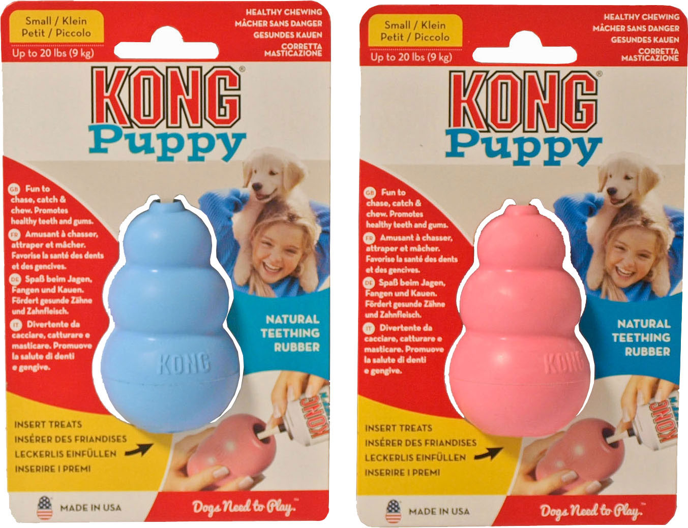 Puppy kong small groen/wit